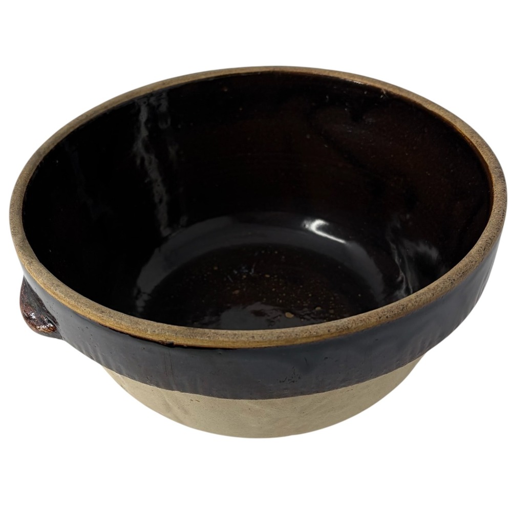 Vintage Cook-Rite Hearth Bowl W.I. Tyler Pottery Ohio Stoneware Wheat 10"